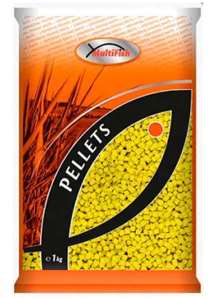 Пелети CarpZoom Multifish Pellets 6мм 1кг (полуниця)