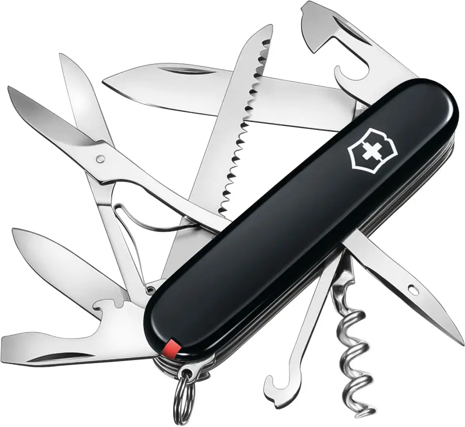 Ніж Victorinox Huntsman Ukraine 1.3713.3.1. Чорний / Червоний