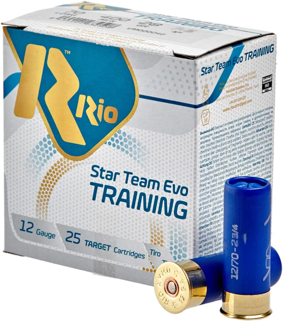 Патрон RIO Star Team EVO Training кал. 12/70 дріб № 9 (2,0 мм) наважка 28 г