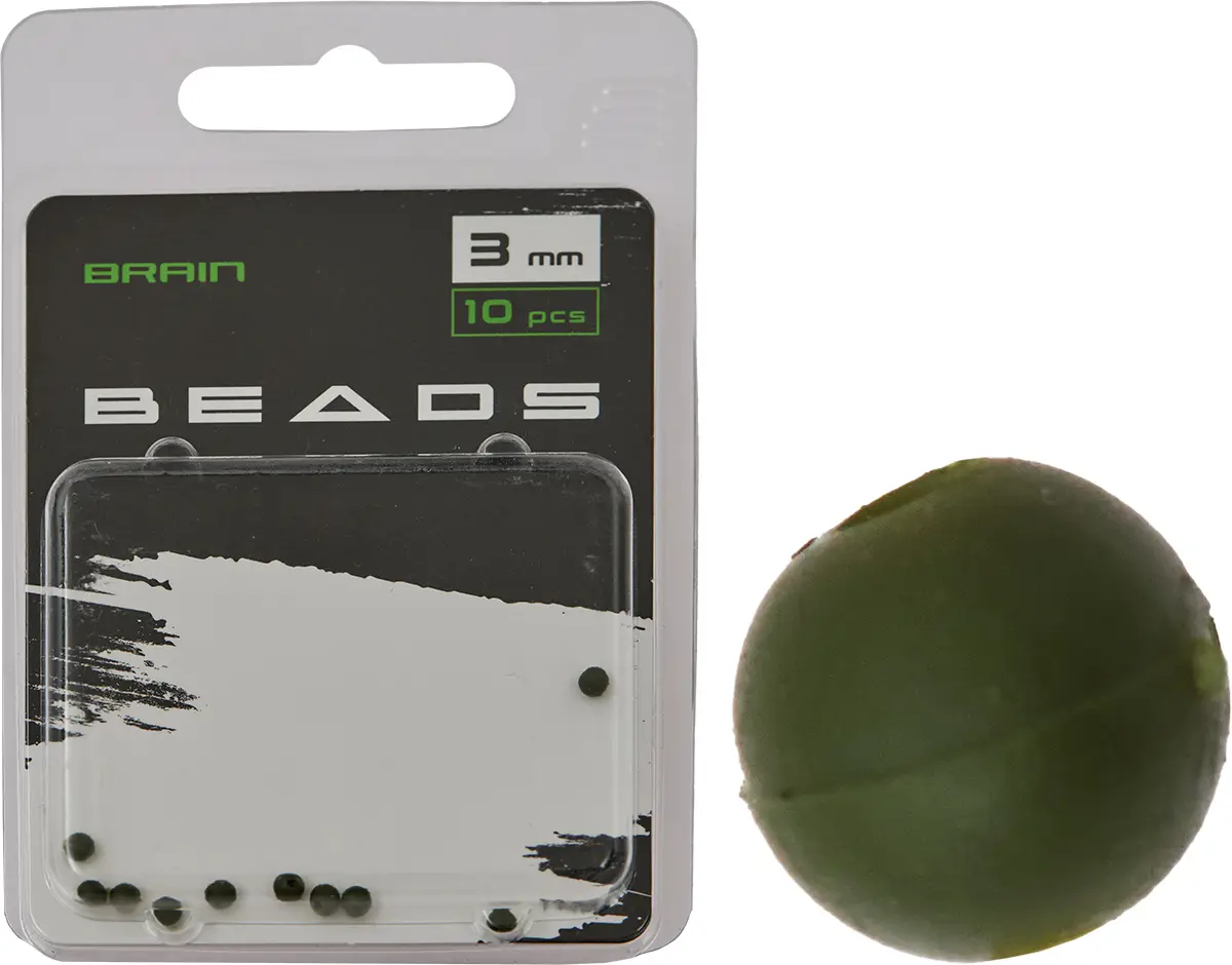 Намистина Brain Beads 3mm (10 шт/уп) Green SGXA-9240-2