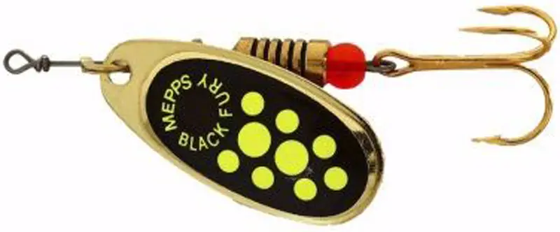 Блешня Mepps Black Fury №4 8.0g Gold Chartreuse Dot