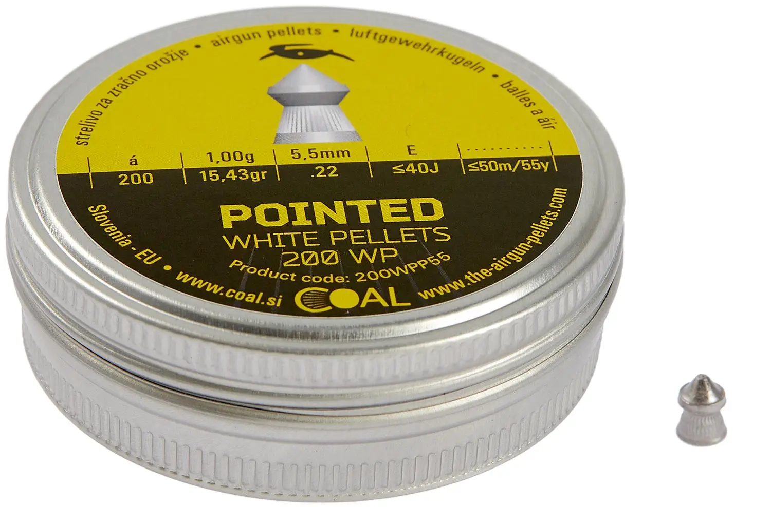 Пули пневматические Coal Pointed кал. 5.5 мм 1 г 200 шт/уп