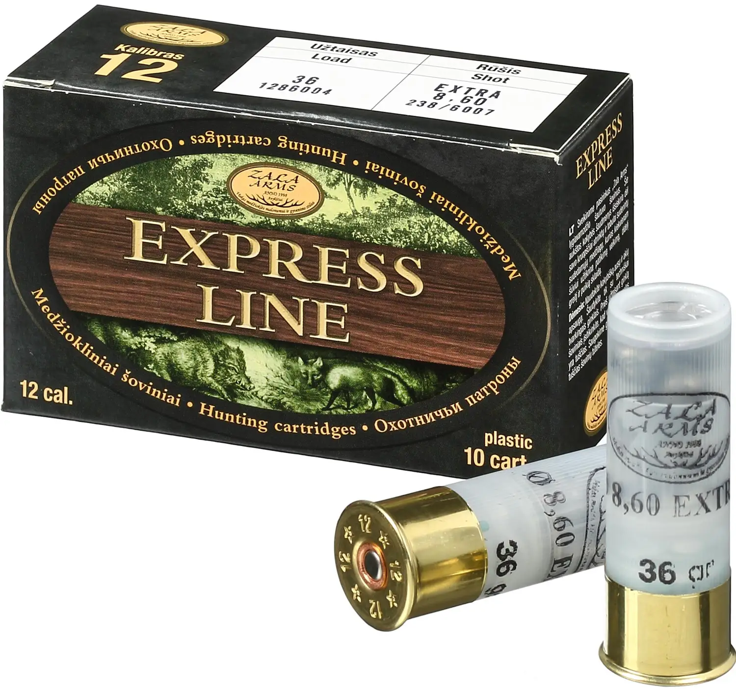 Патрон Zala Arms Extra кал. 12/70 картеч 8,6 мм навішування 39 г