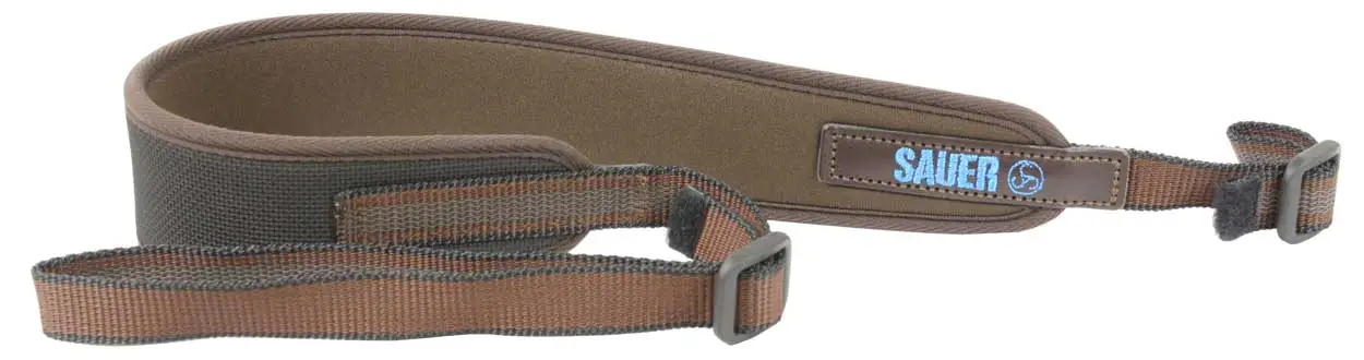 Ремень ружейный Sauer. Неопрен. Цвет - коричневый