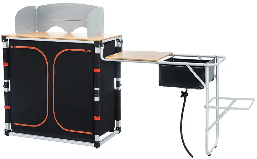 Стіл-кухня KingCamp Multifunctional Bamboo Cooking Table. Black