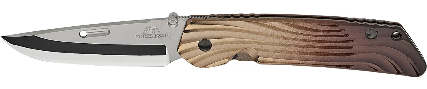 Ніж Rockstead Higo II TI-ZDP Shiny Antique Bronze