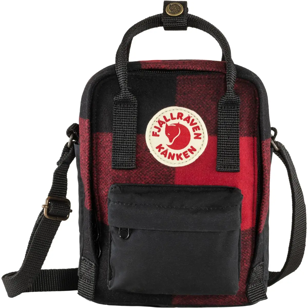 Сумка Fjallraven Kanken Re-Wool Sling 2.5 Red/black