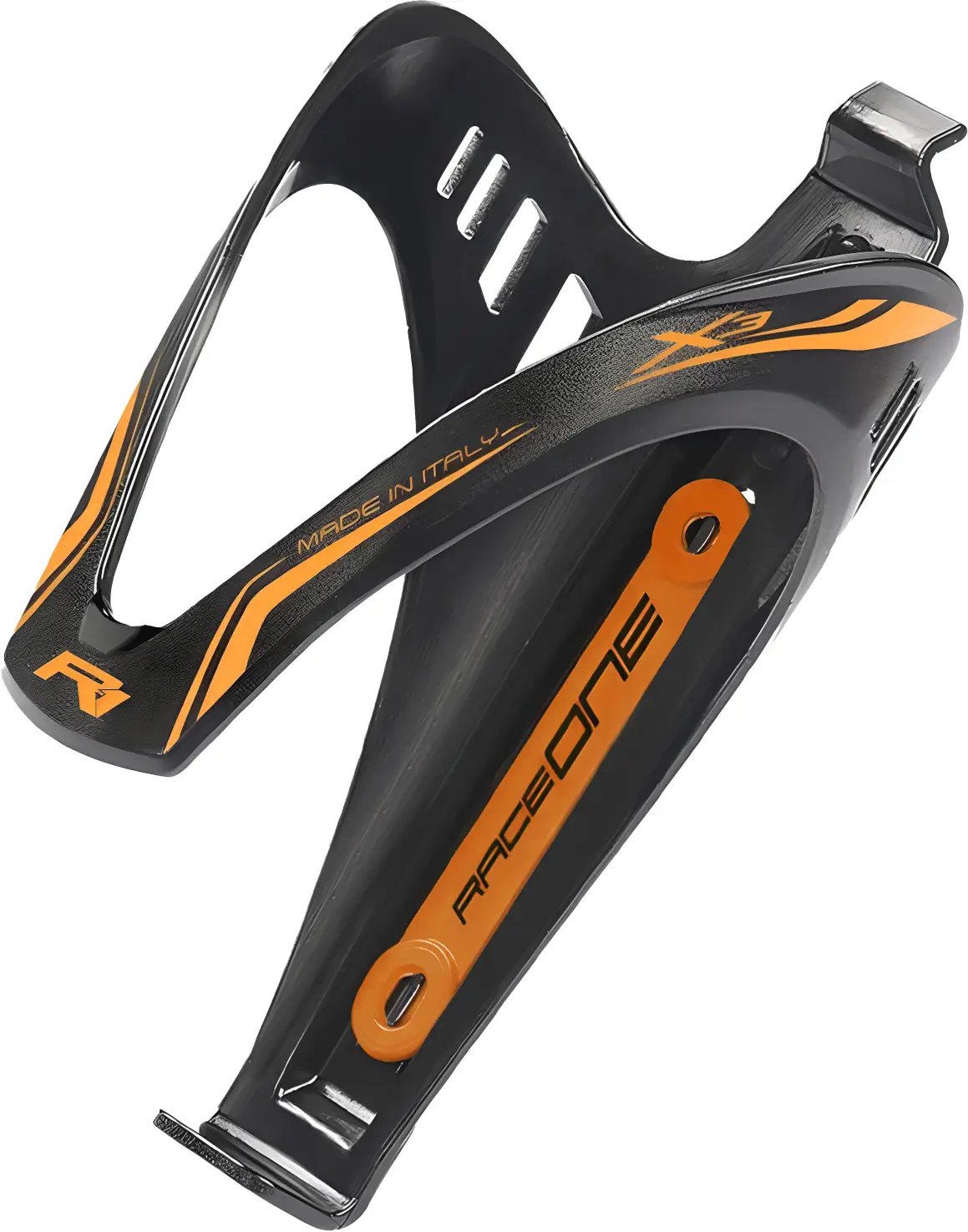 Фляготримач RaceOne Cage X3 Matt AFT Black/Orange Fluo