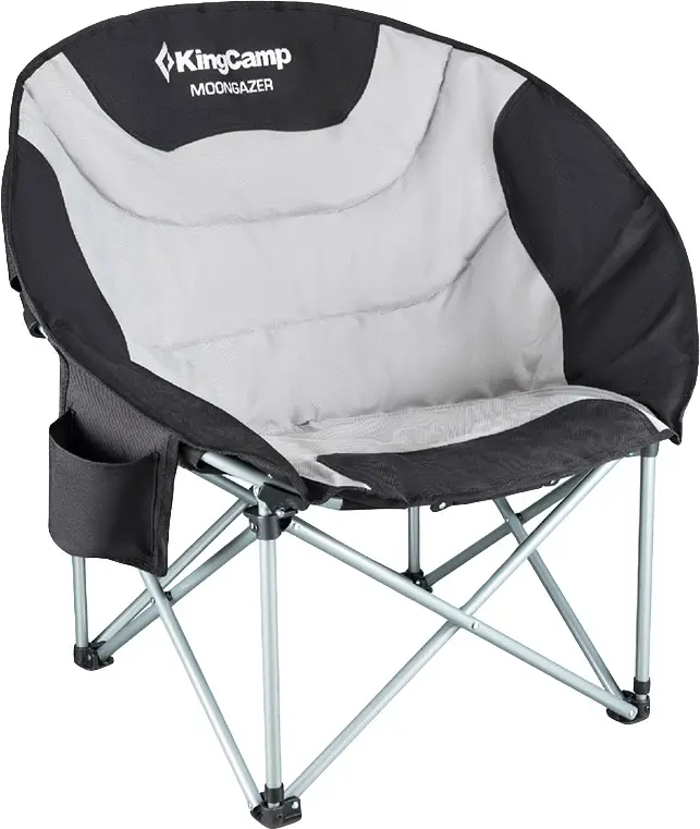 Крісло KingCamp Moon Camping Chair with Cooler. Black/grey