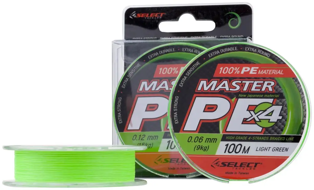 Шнур Select Master PE 100m (салат.) #0.6/0.10mm 28lb/13kg